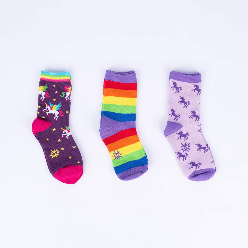 Winging It Junior's Crew Pack of Socks