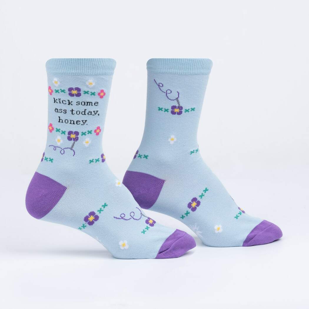 Kick Some Ass Today Women's Crew Socks