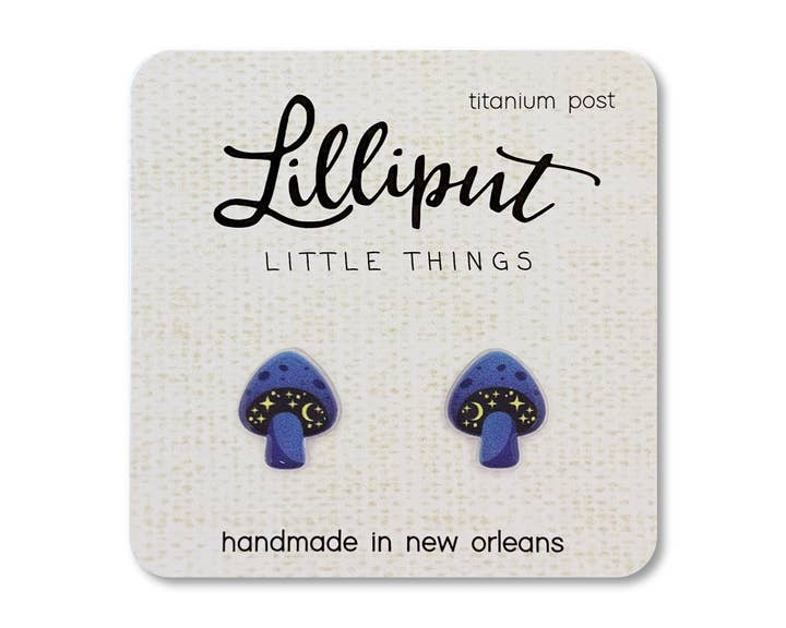 Cosmic Mushroom Earrings
