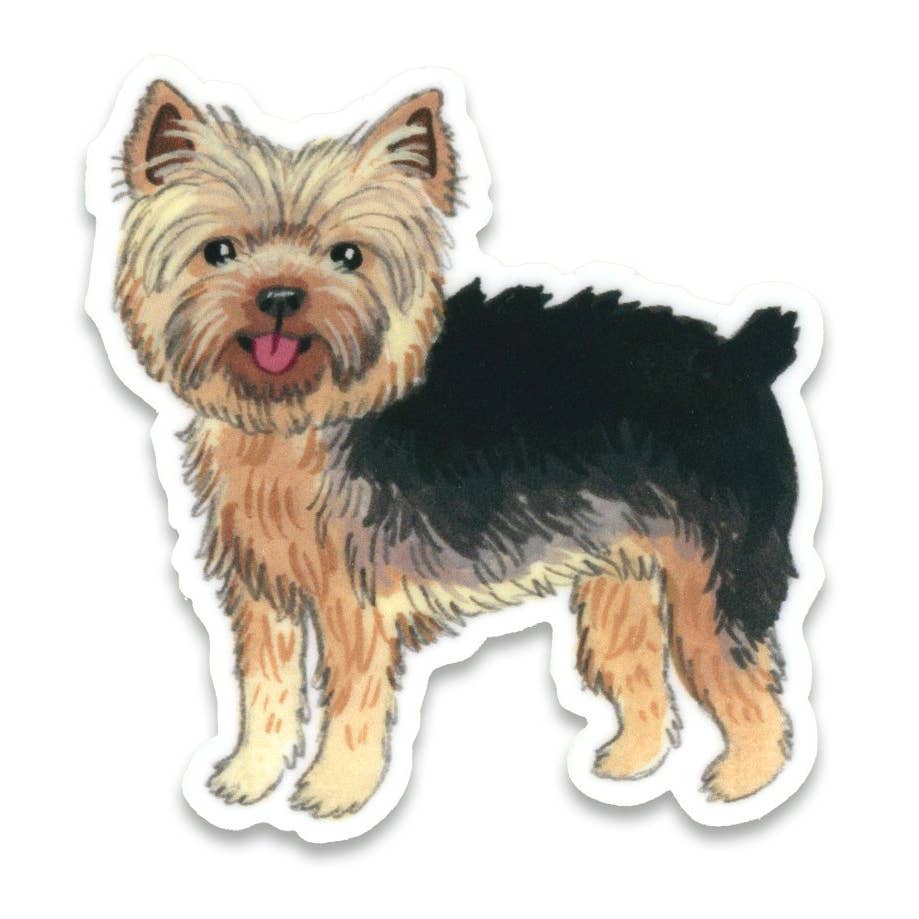 Yorkie Terrier Dog Vinyl Sticker