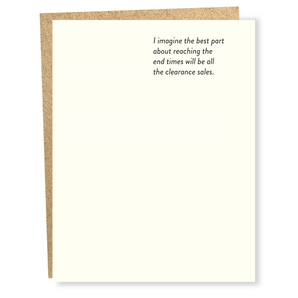 SP #1108: Clearance Sales Card