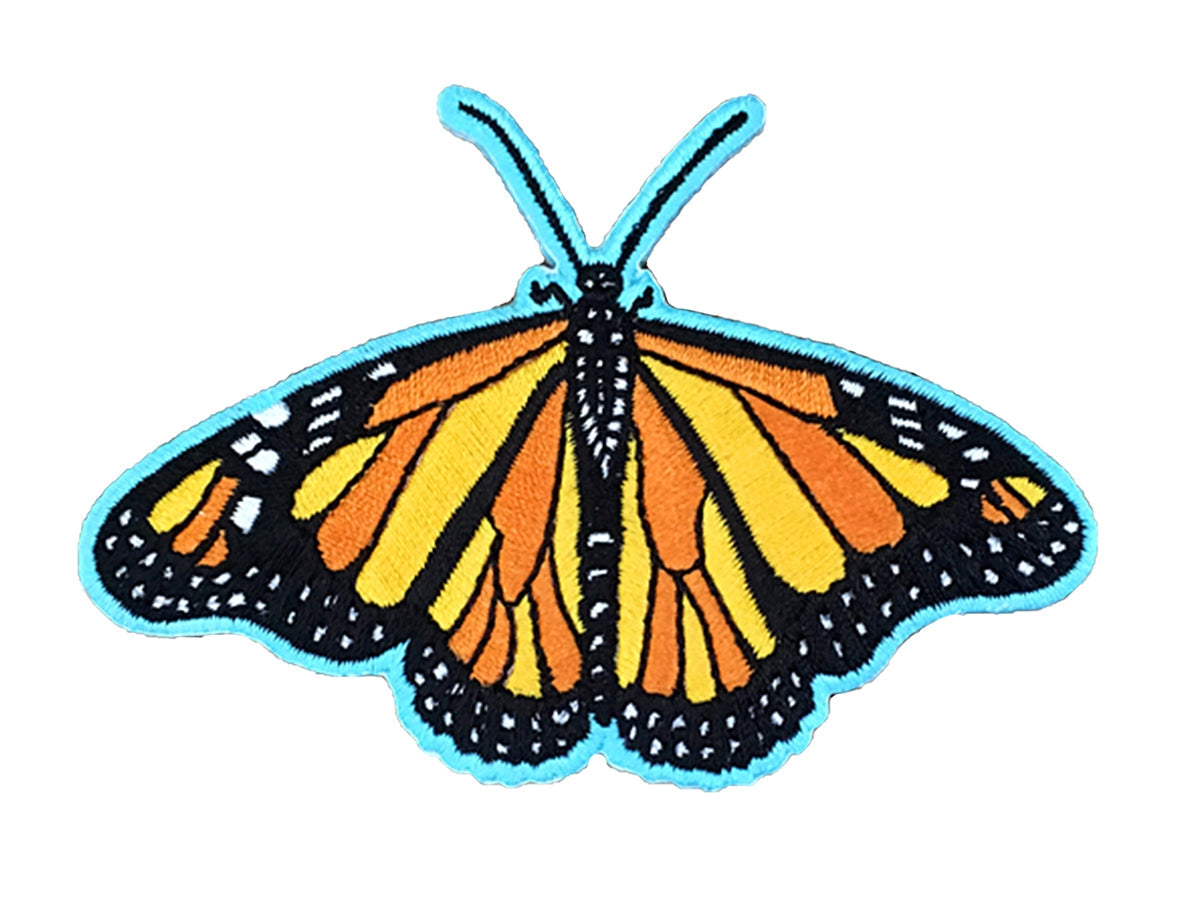 Monarch Butterfly Embroidered Patch