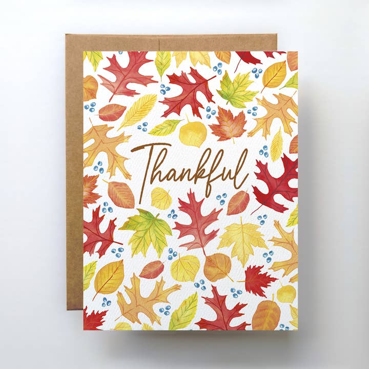Thankful Leaves Fall Card