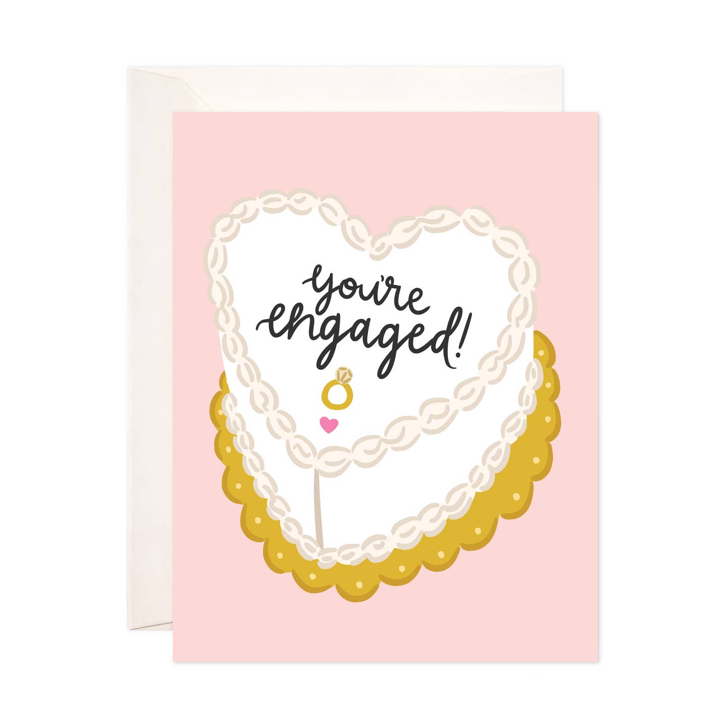 Engaged Cake Card