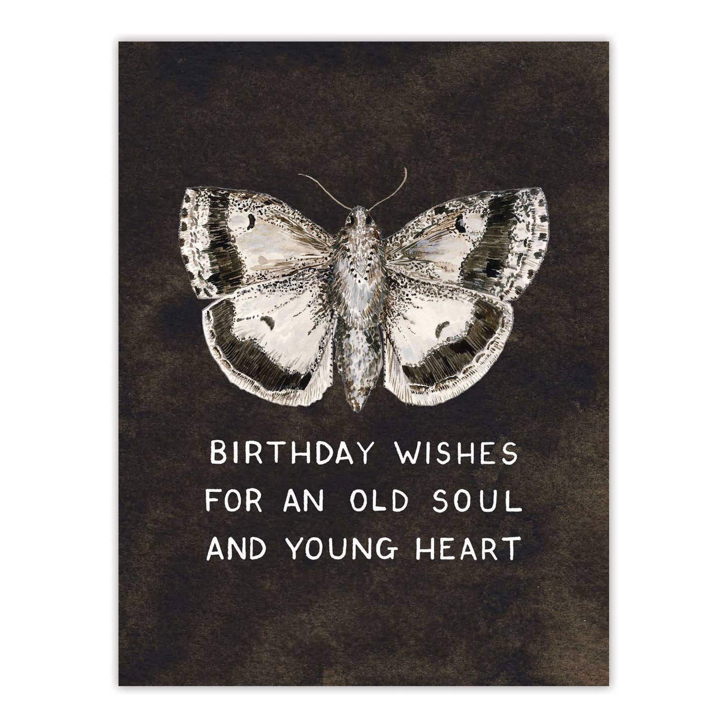 Moth Old Soul Birthday Card