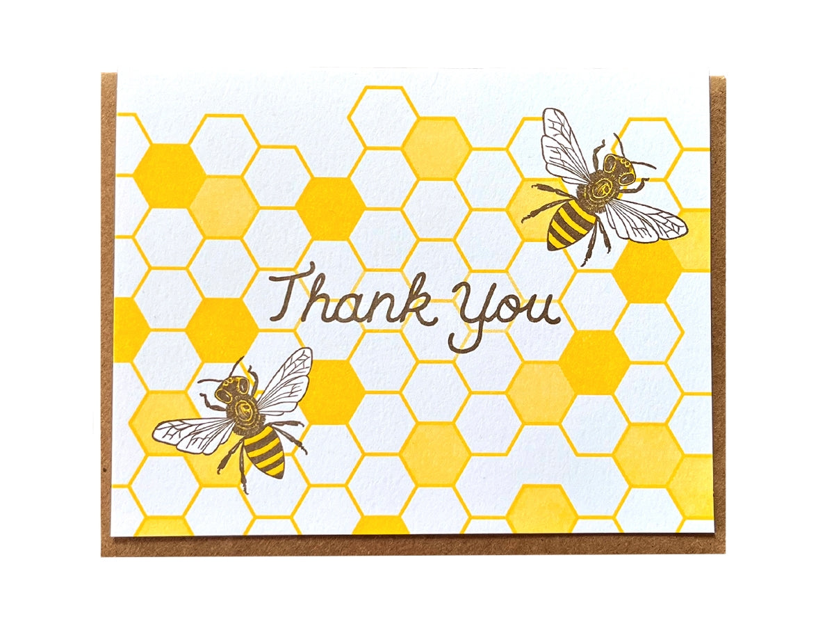 Honey Bees Thank You Card