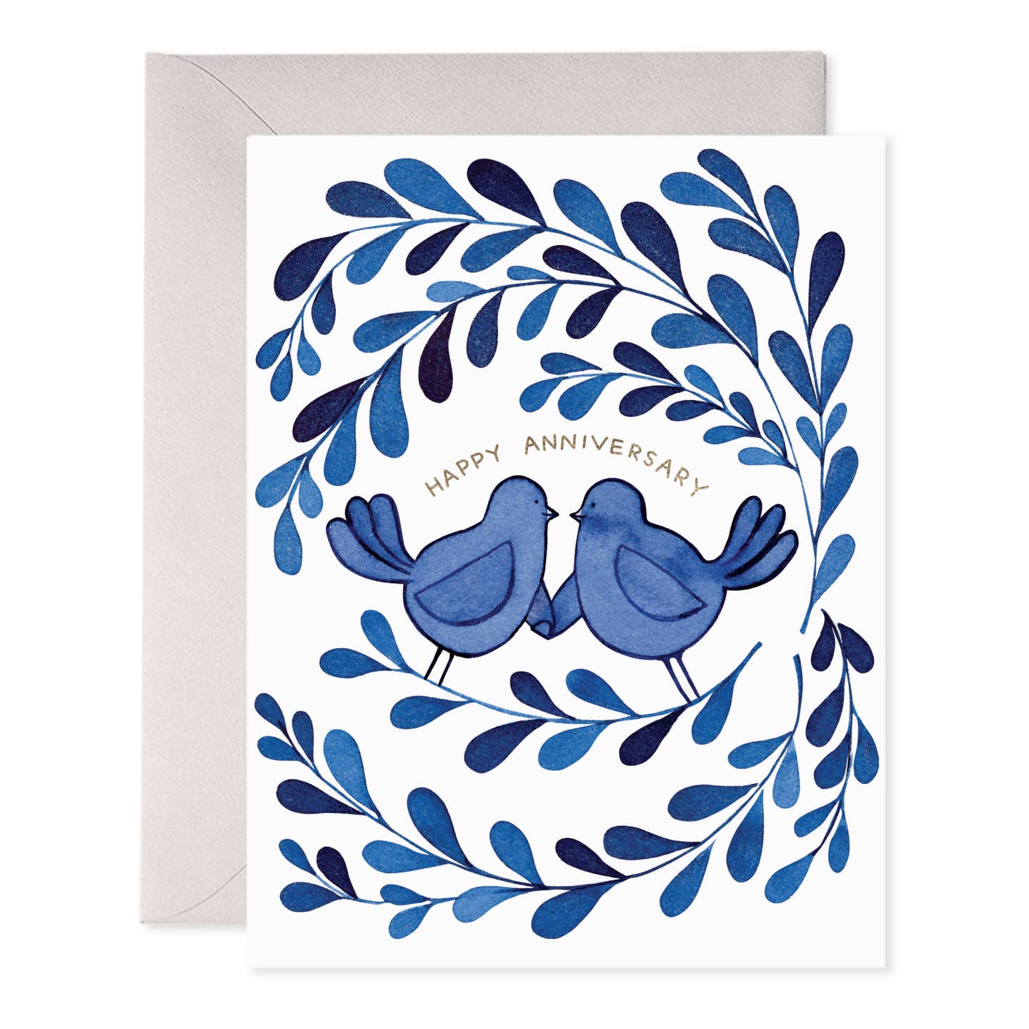Blue Birds Anniversary Card