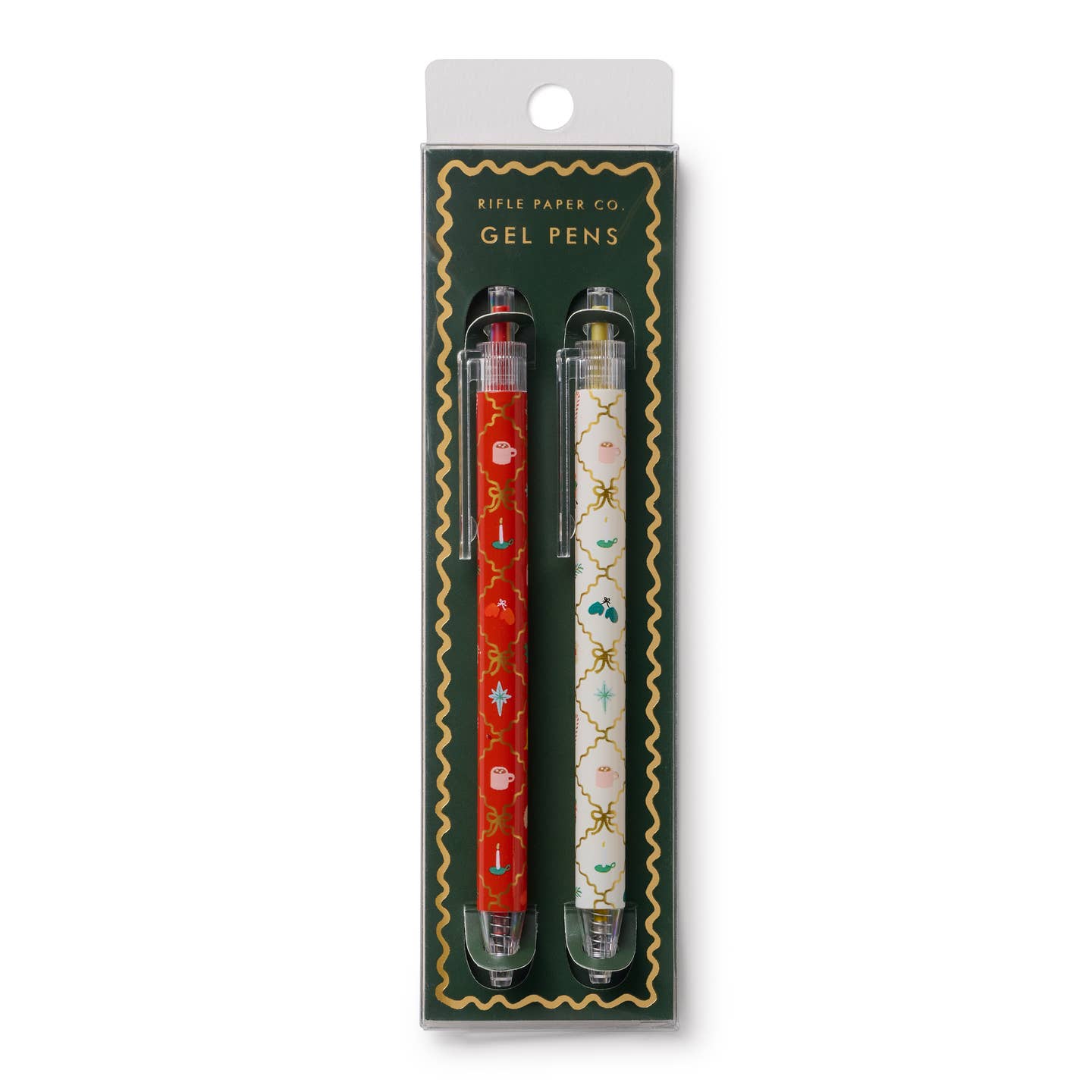 Holiday Argyle Gel Pens Set of 2