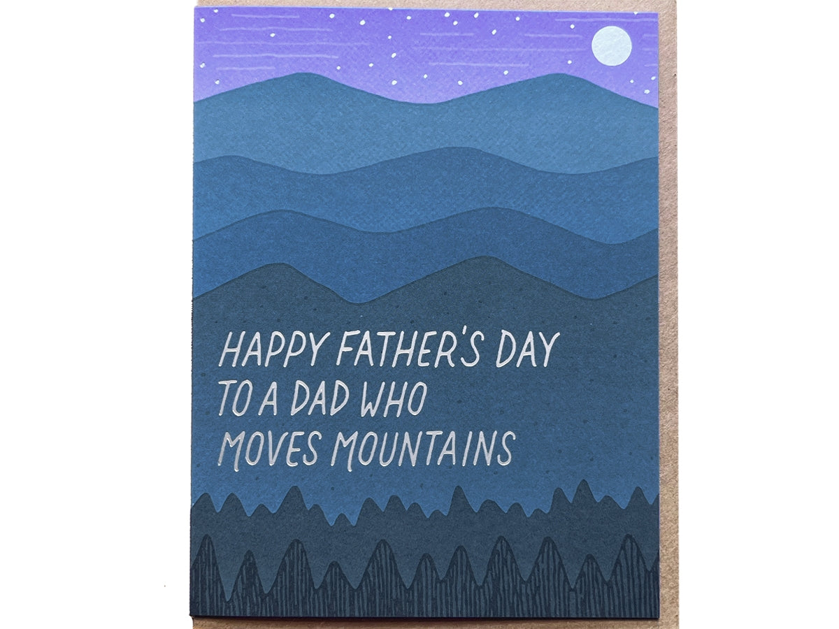 Dad Who Moves Mountains Fathers Day Card