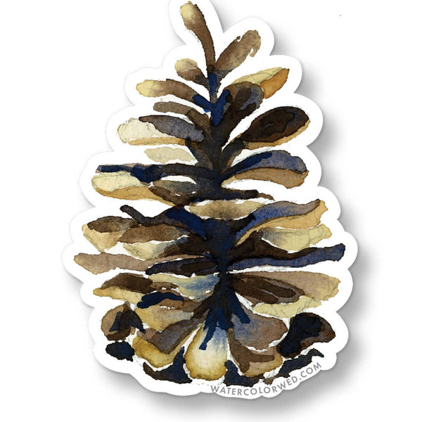 Pinecone Vinyl Sticker