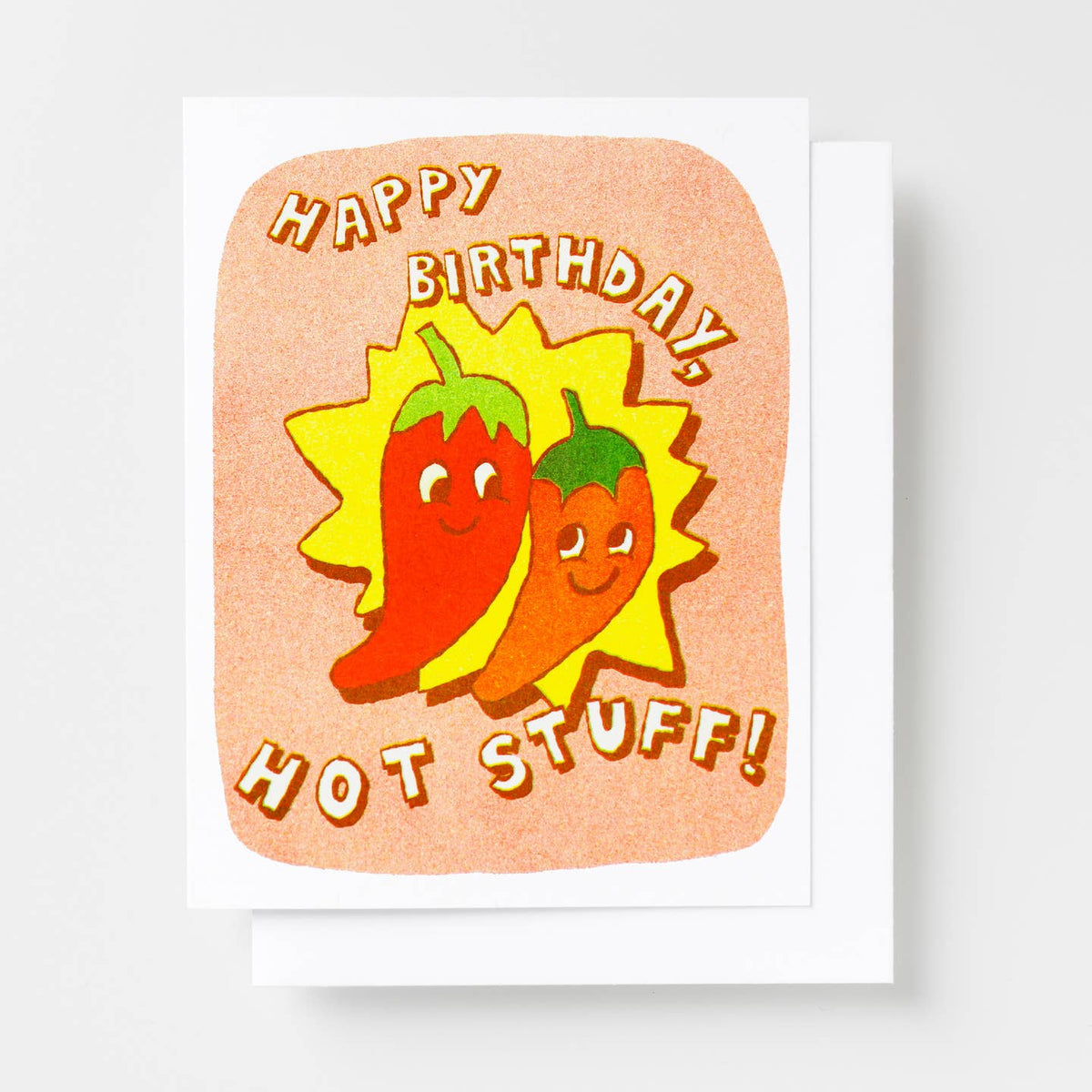 Happy Birthday Hot Stuff Peppers Card