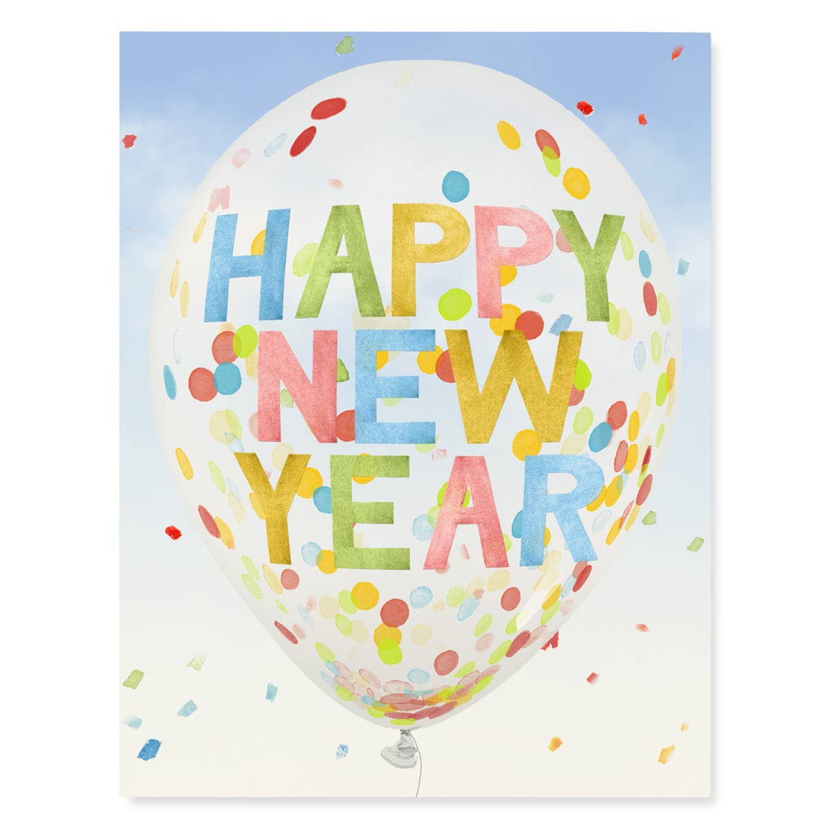 New Year Balloon Card