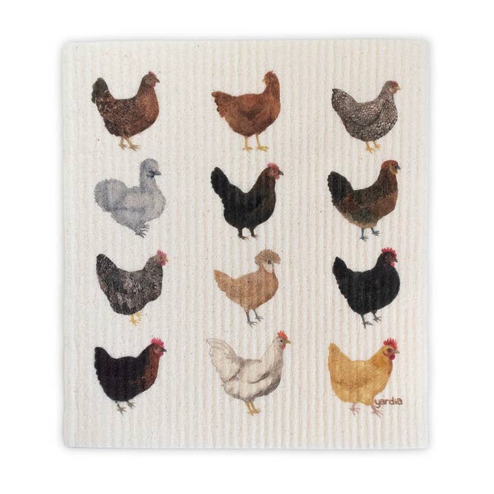 Chickens Sponge Cloth