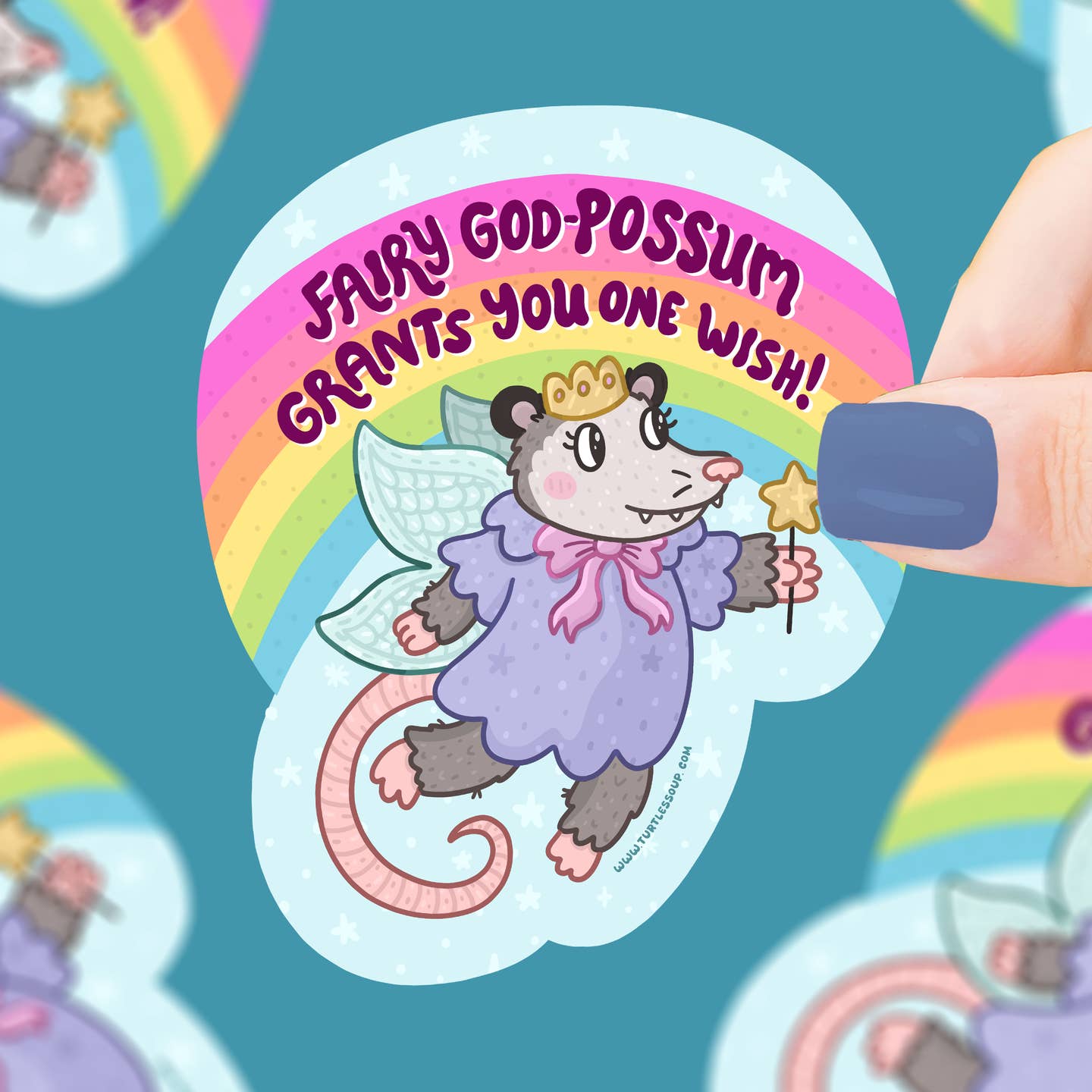 Fairy God Possum Sticker