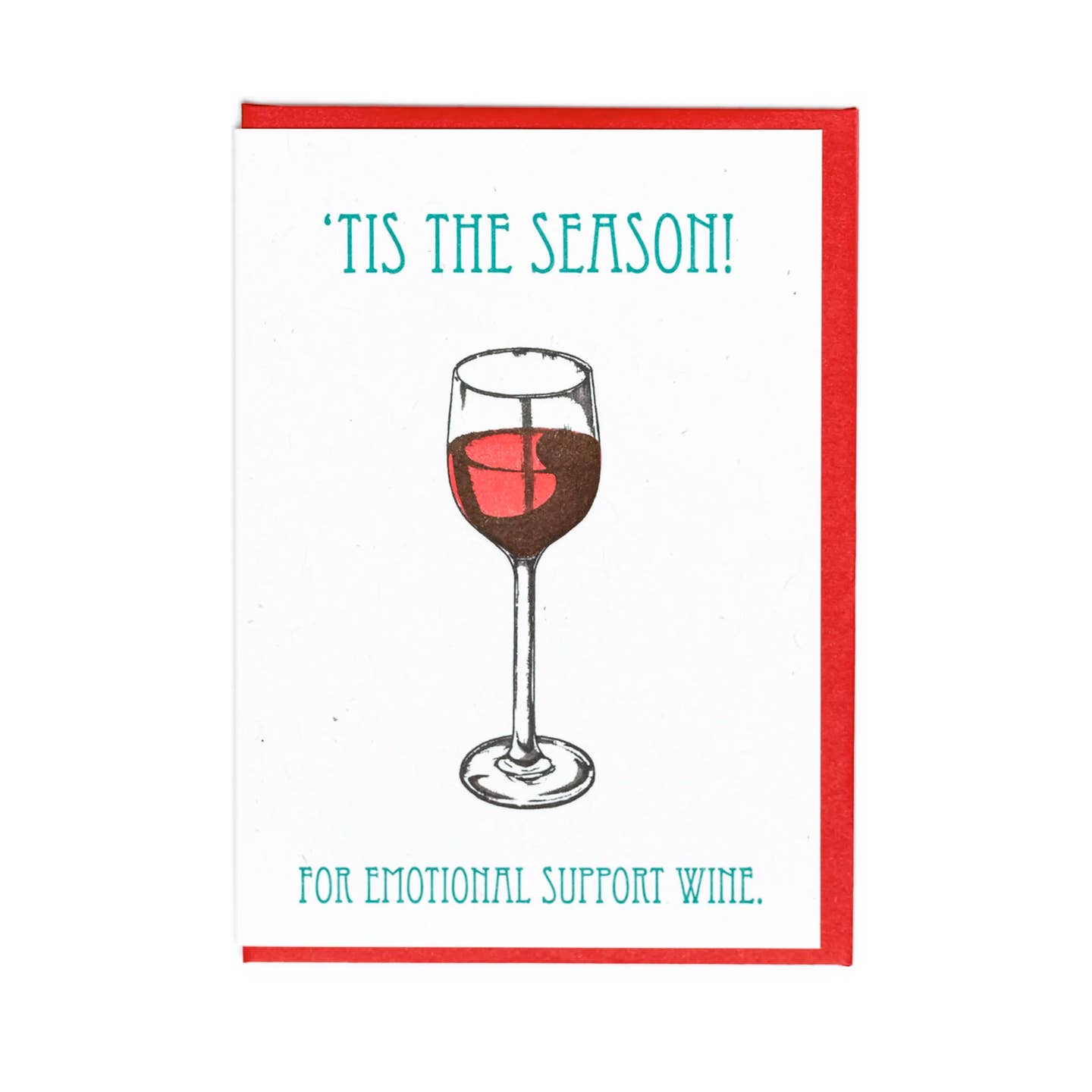 Emotional Support Wine Card