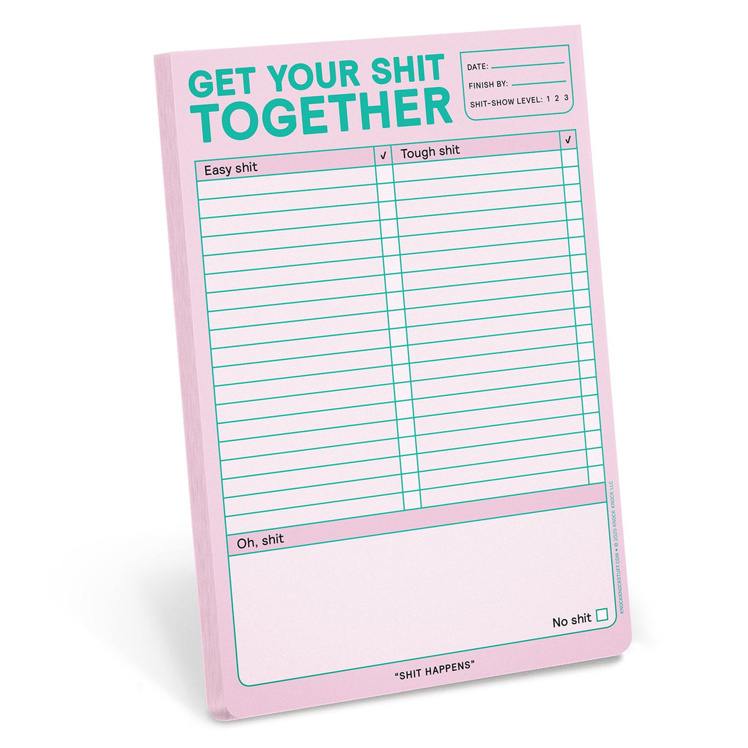 Get Your Shit Together Notepad