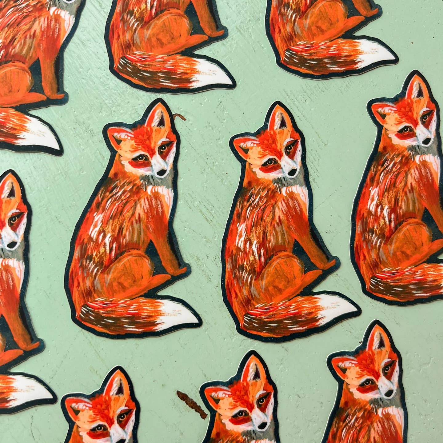 Red Fox Matte Vinyl Sticker