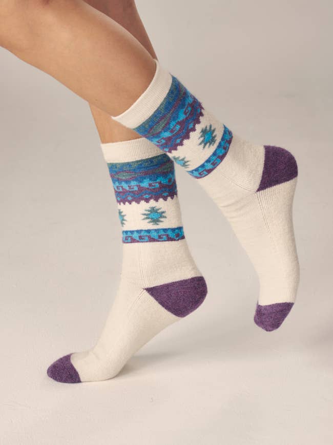 Southwest Alpaca Light Cushion Socks