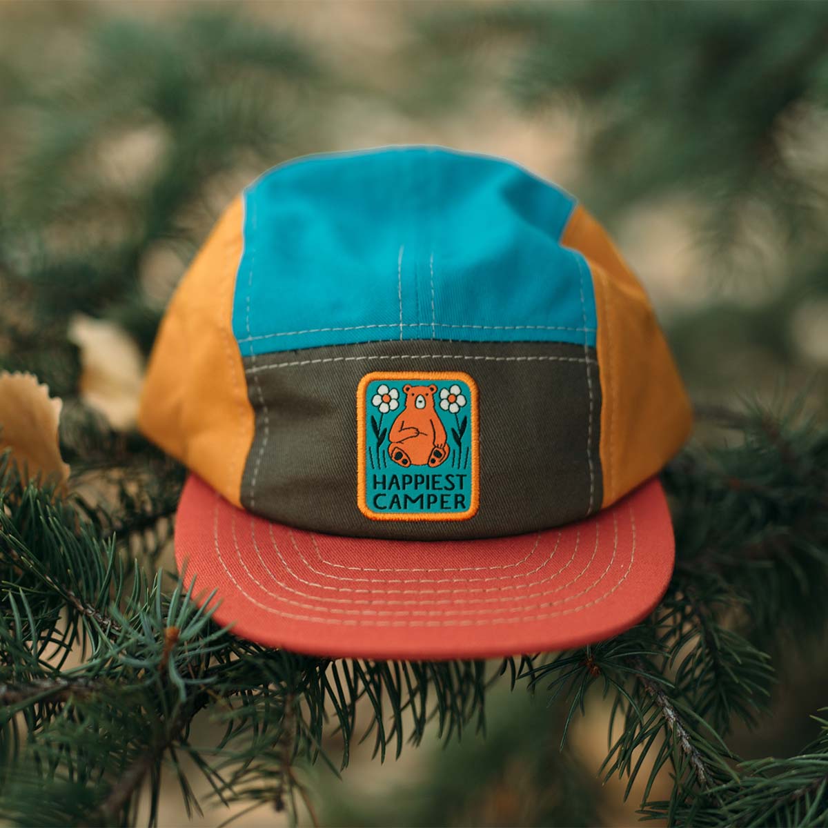 Happiest Camper Bear Baby Kids Hat