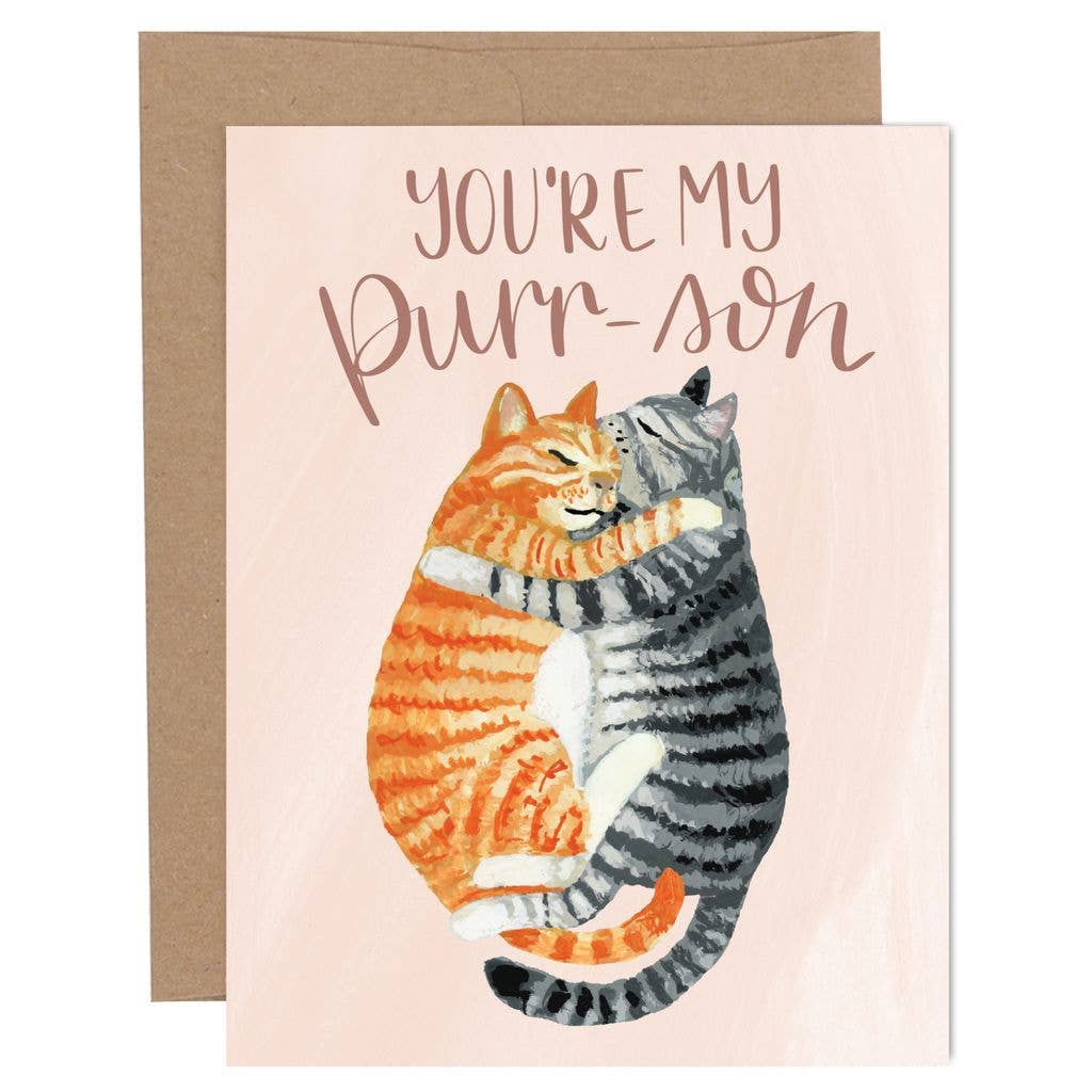 Youre My Purr-Son Cats Card