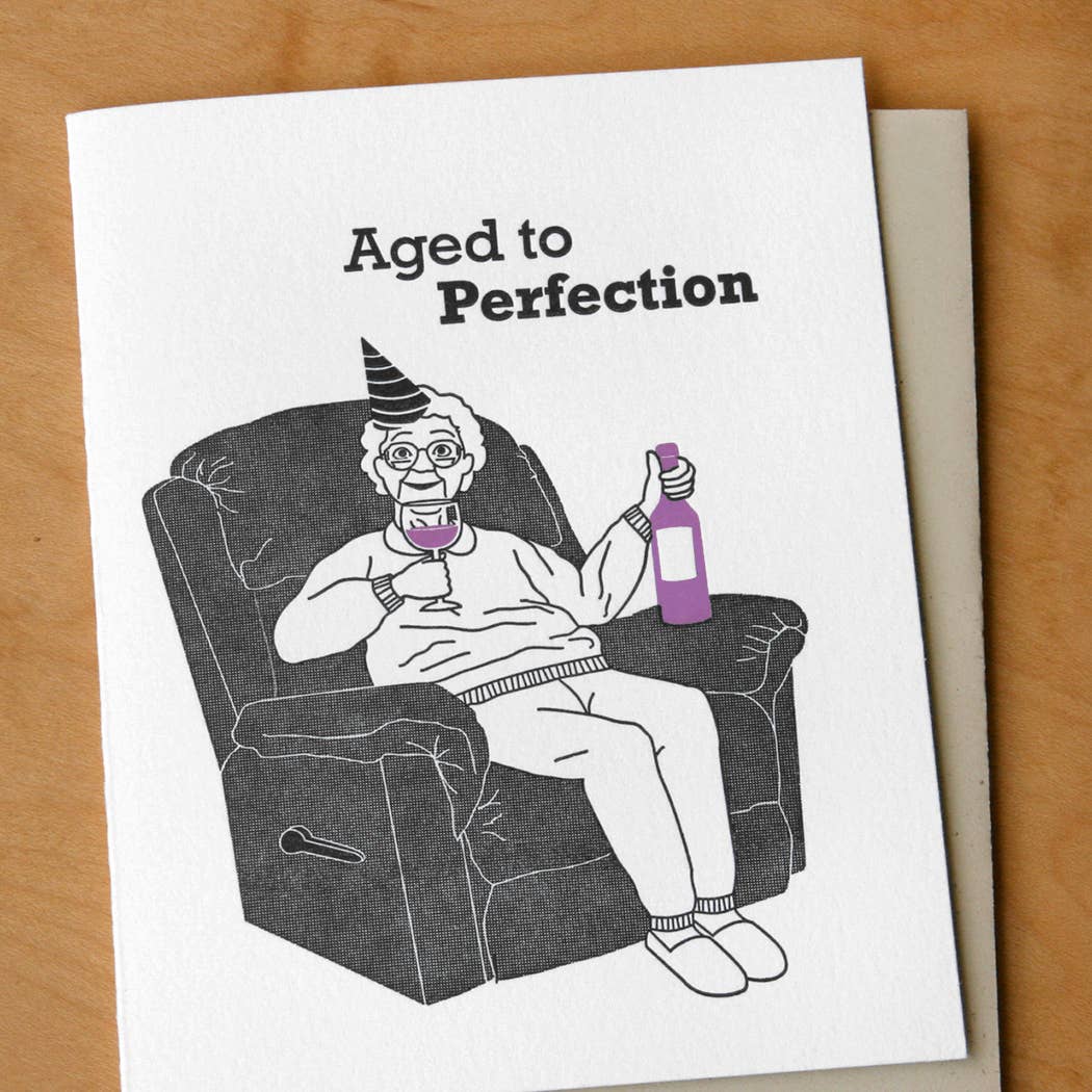 Aged to Perfection Birthday Card