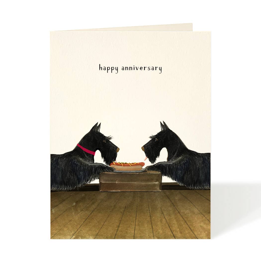 Hot Dog Anniversary Card