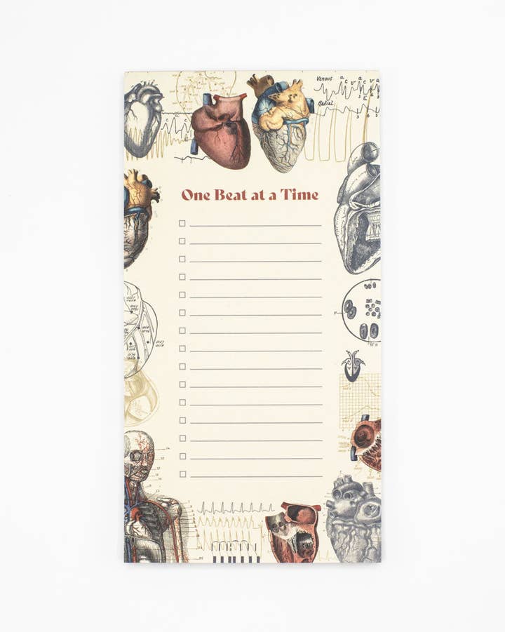 Heart One Beat at a Time Notepad