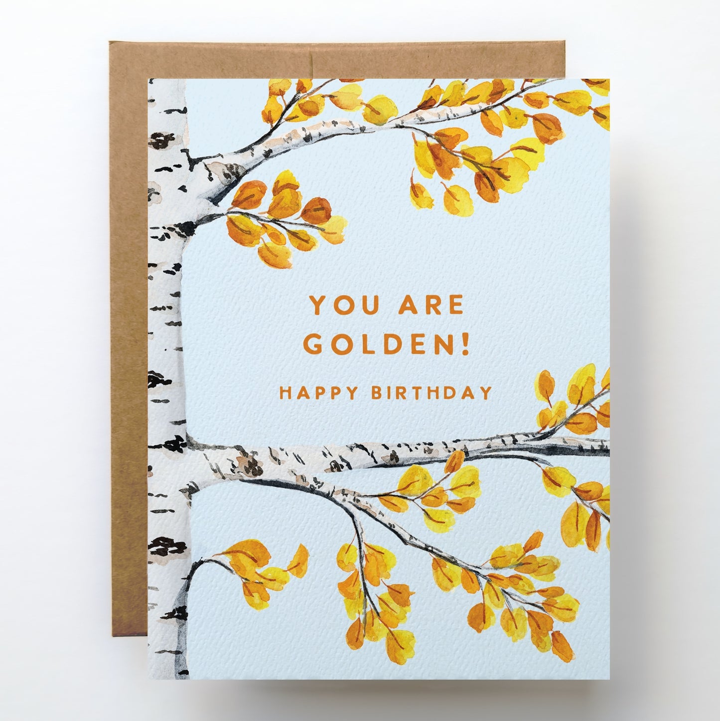 You Are Golden Birthday Trees Card
