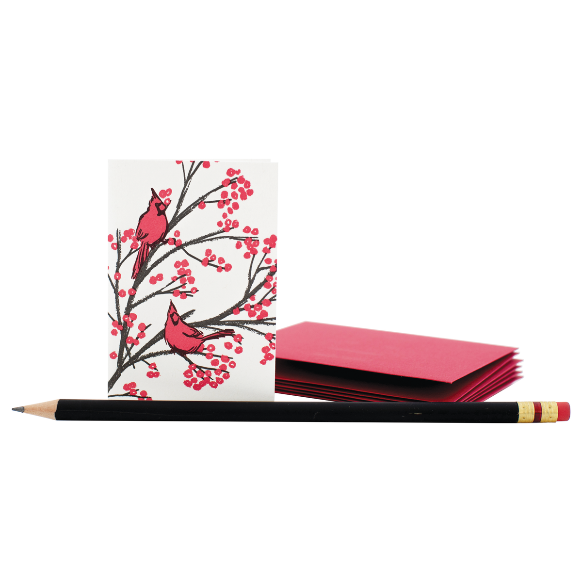 Cardinal Birds Mini Blank Cards