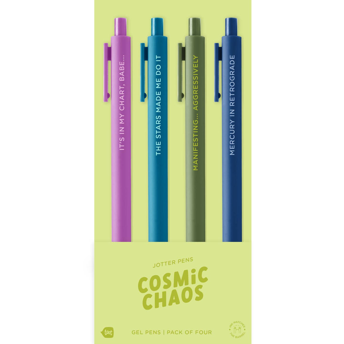 Cosmic Chaos Jotter Click Pen - 4 pack