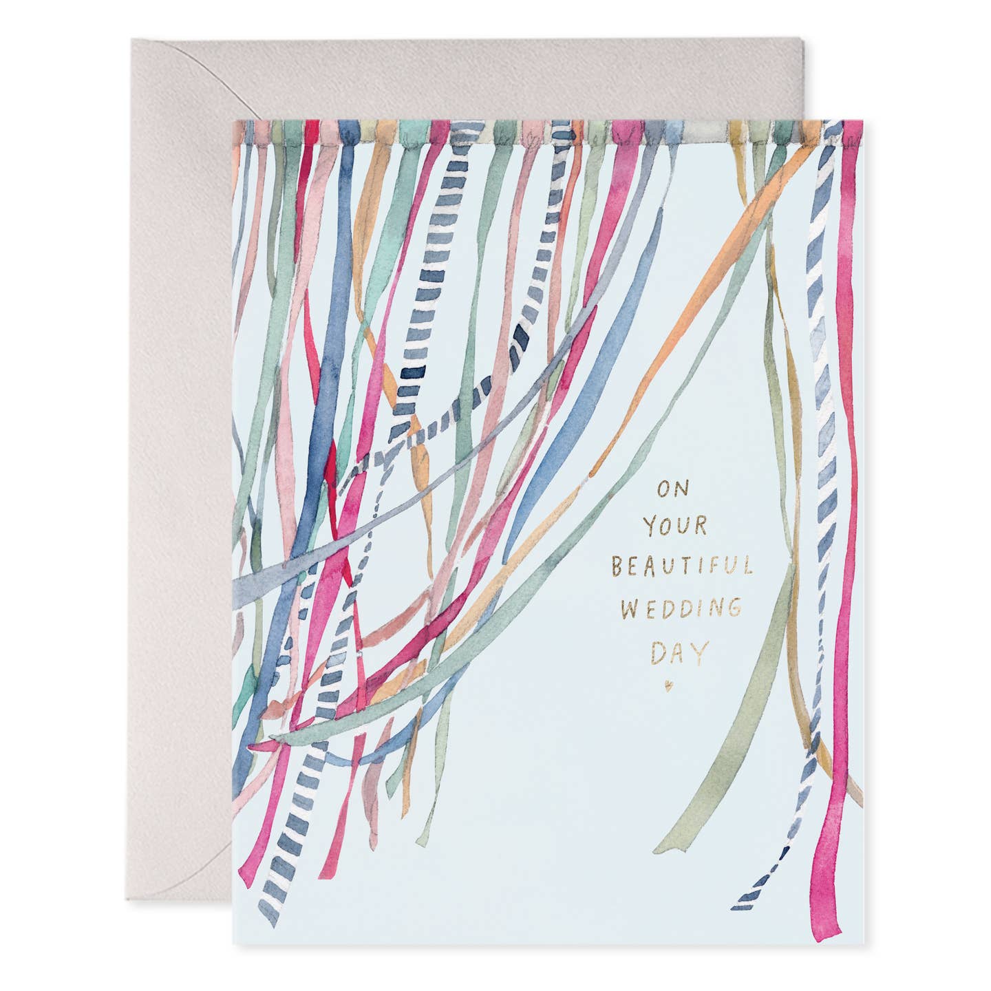 Ribbons On Your Beautiful Wedding Day Card