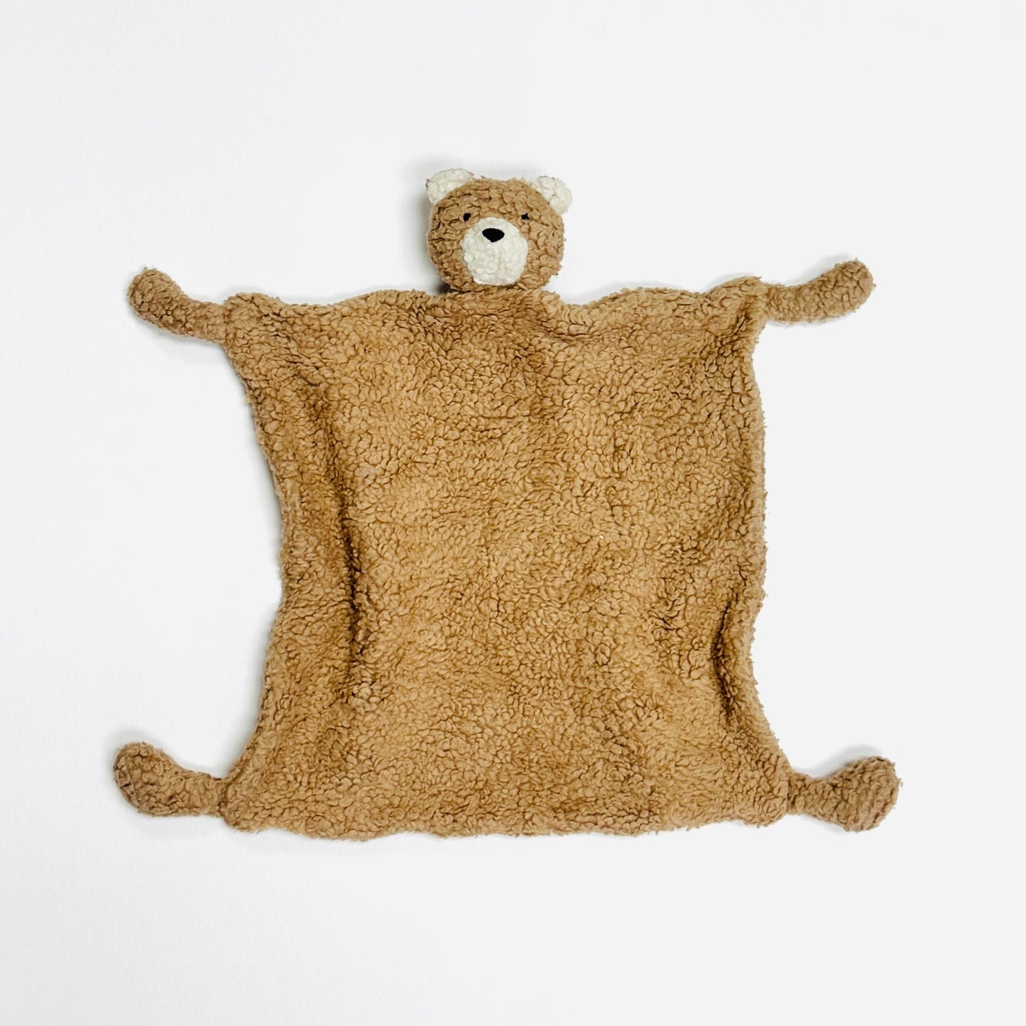 Bear Sherpa Organic Baby Lovey Security Blanket