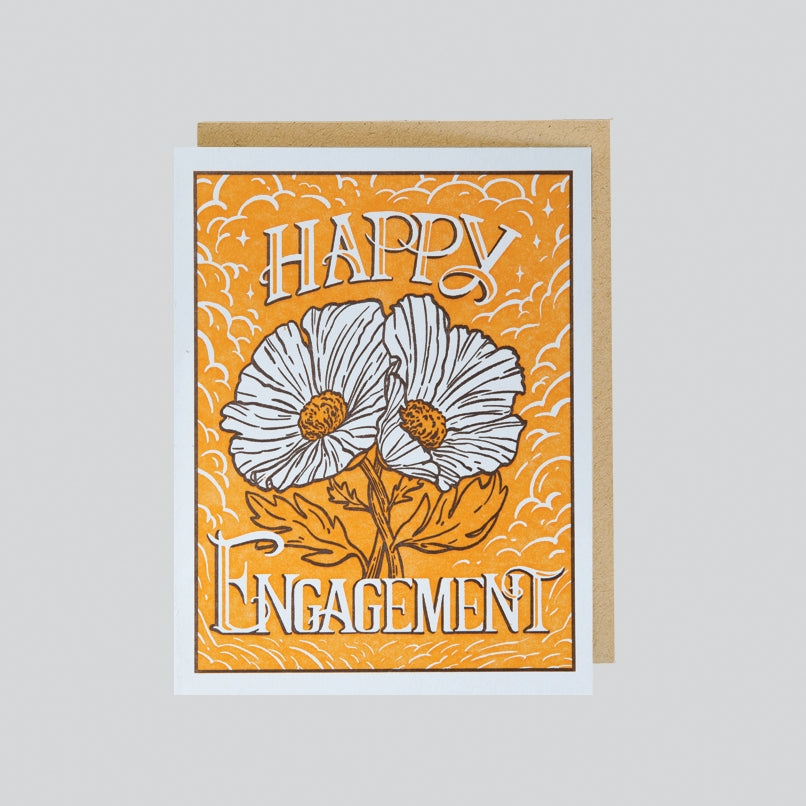 Engagement Poppies Card