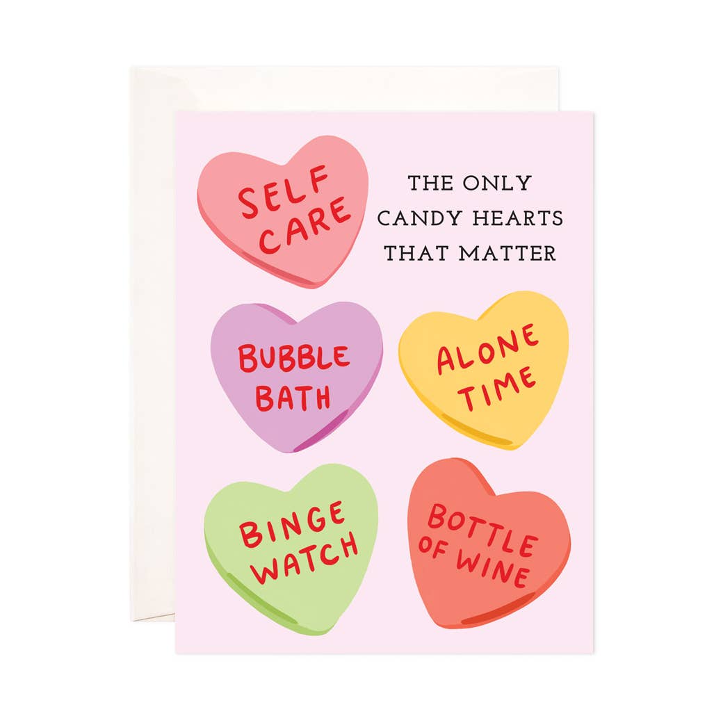 Candy Hearts Matter Card