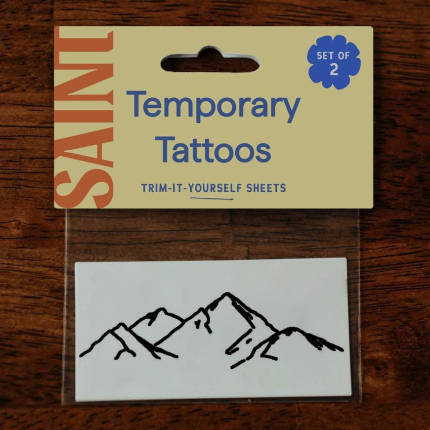Mountain Range Temp Tattoos