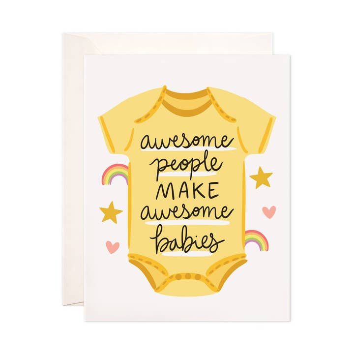 Awesome People Make Babies Card
