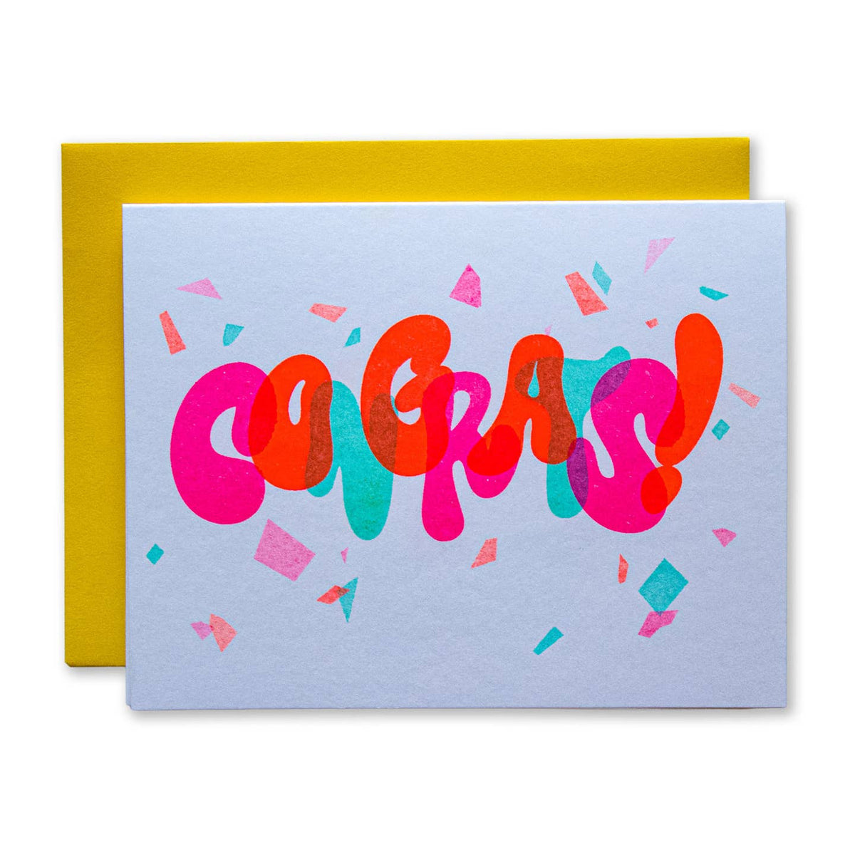Wavy Overlay Congrats Card