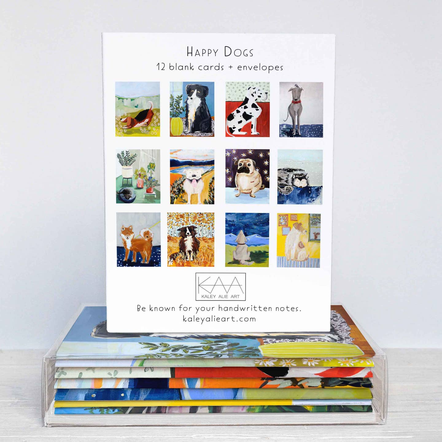 Happy Dogs Assorted Blank Card Box of 12