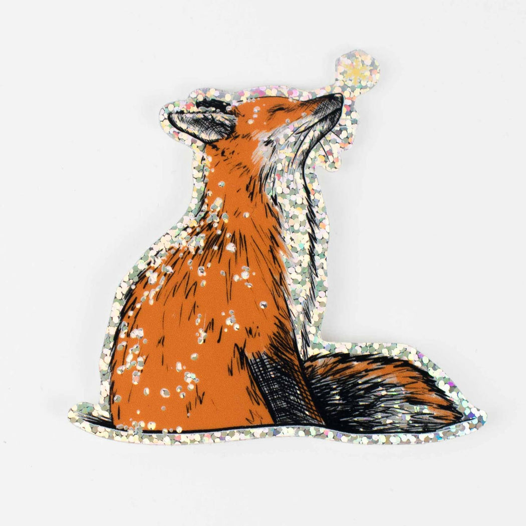 Holographic Fox Vinyl Sticker