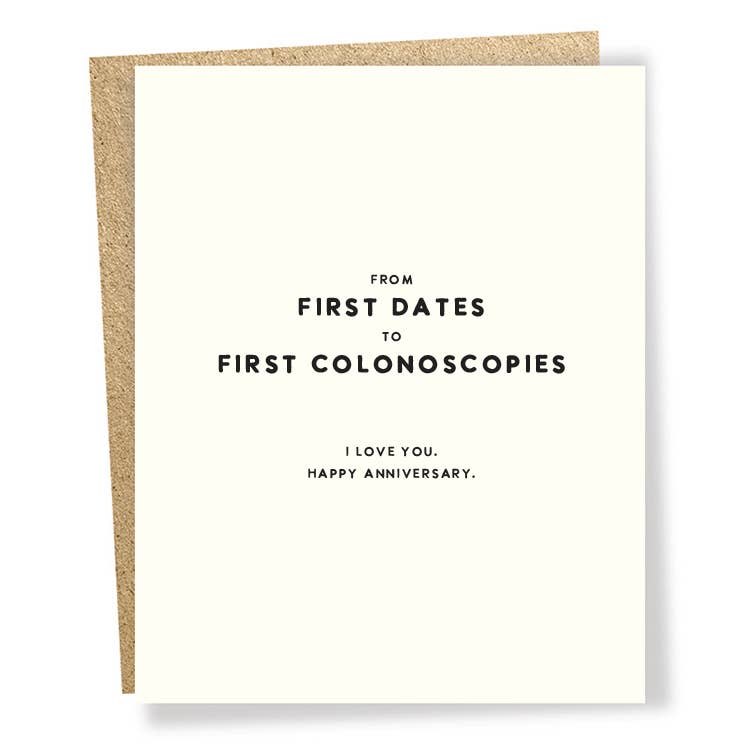 SP #1706: Colonoscopies Anniversary Card