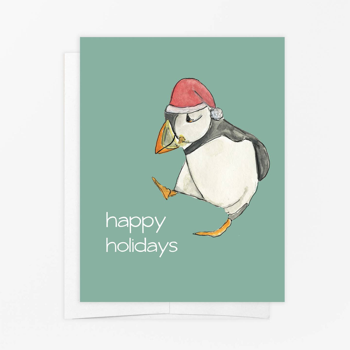 Puffin Happy Holidays Card