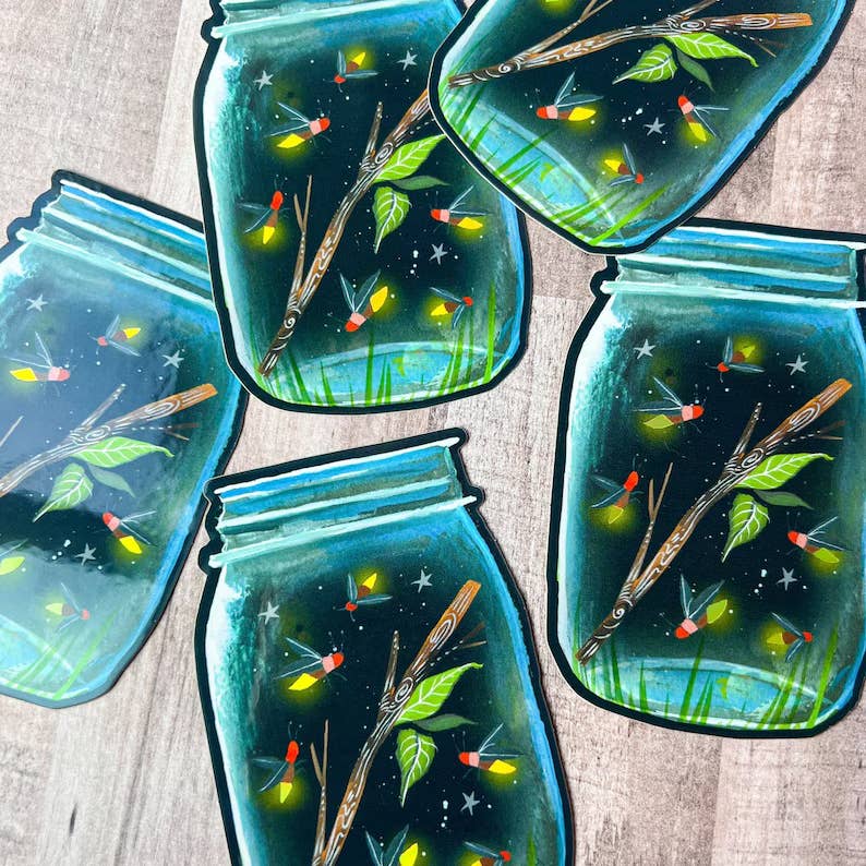 Firefly Jar Holo Sticker
