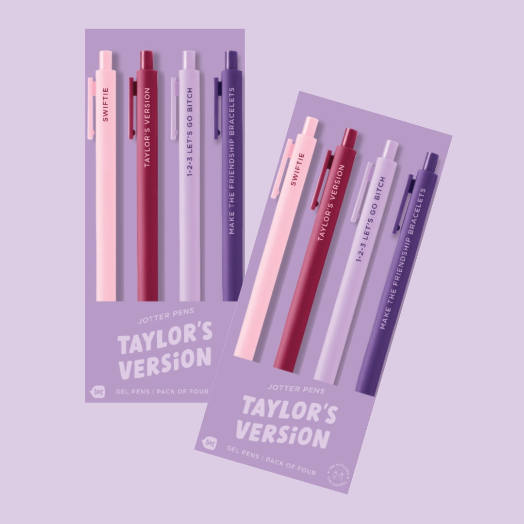 Taylors Version Swiftie Jotter Click Pen - 4 pack