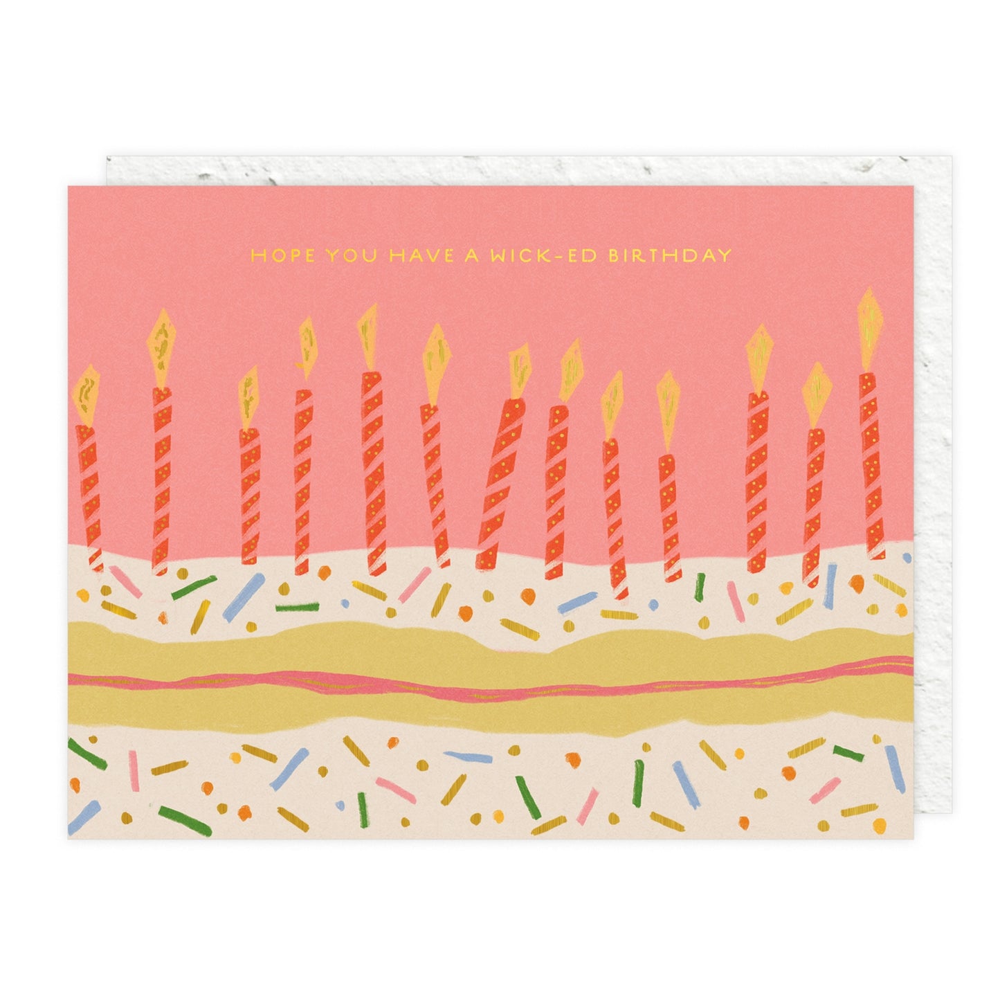 Wick Ed Candles Birthday Card