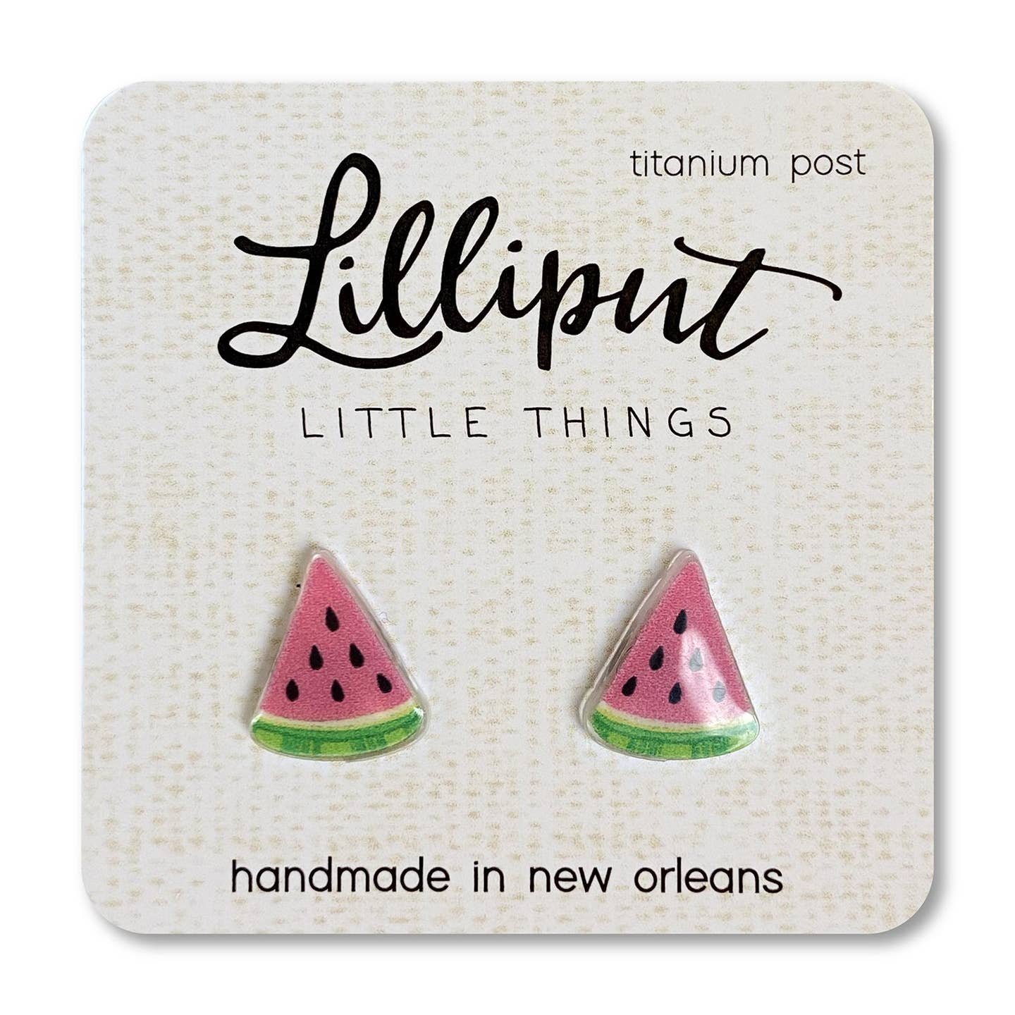 Watermelon Slice Earrings
