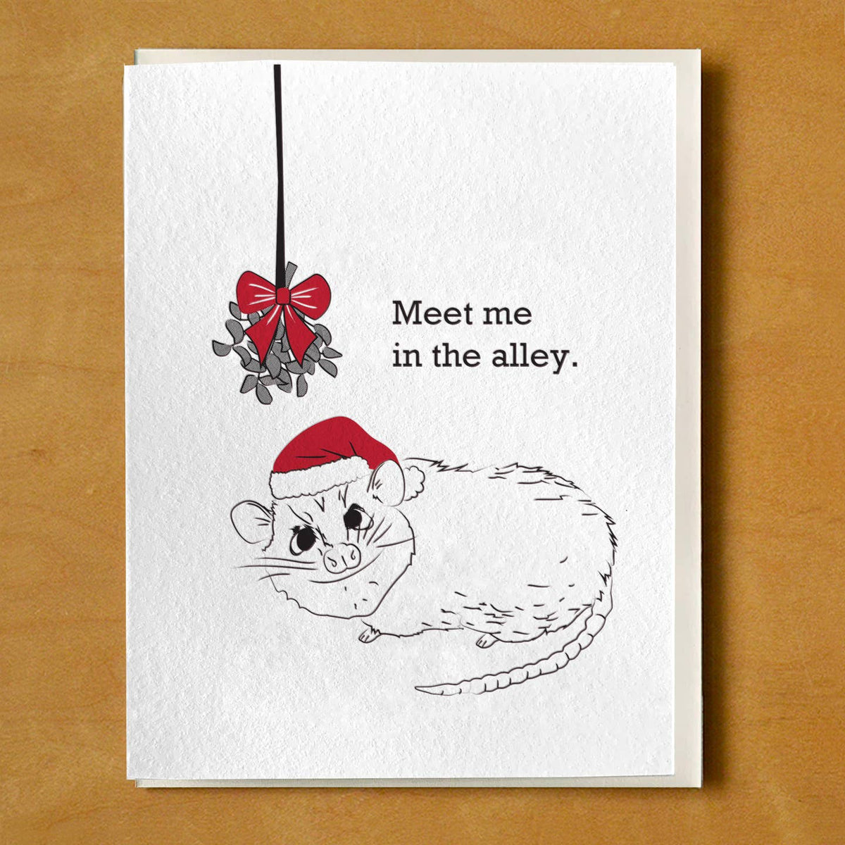 Possum Alley Mistletoe Card