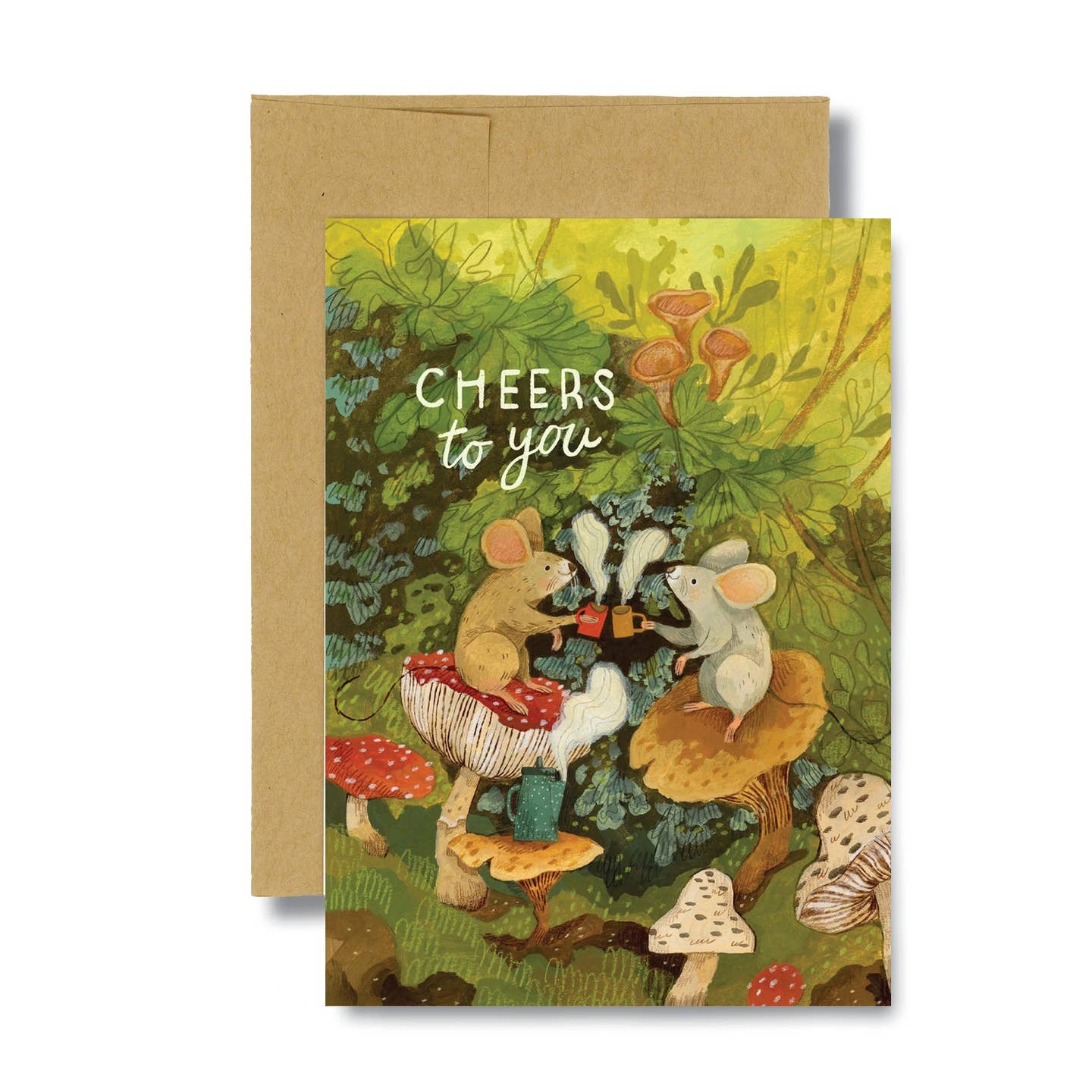 Mushroom Mouse Cheers Card