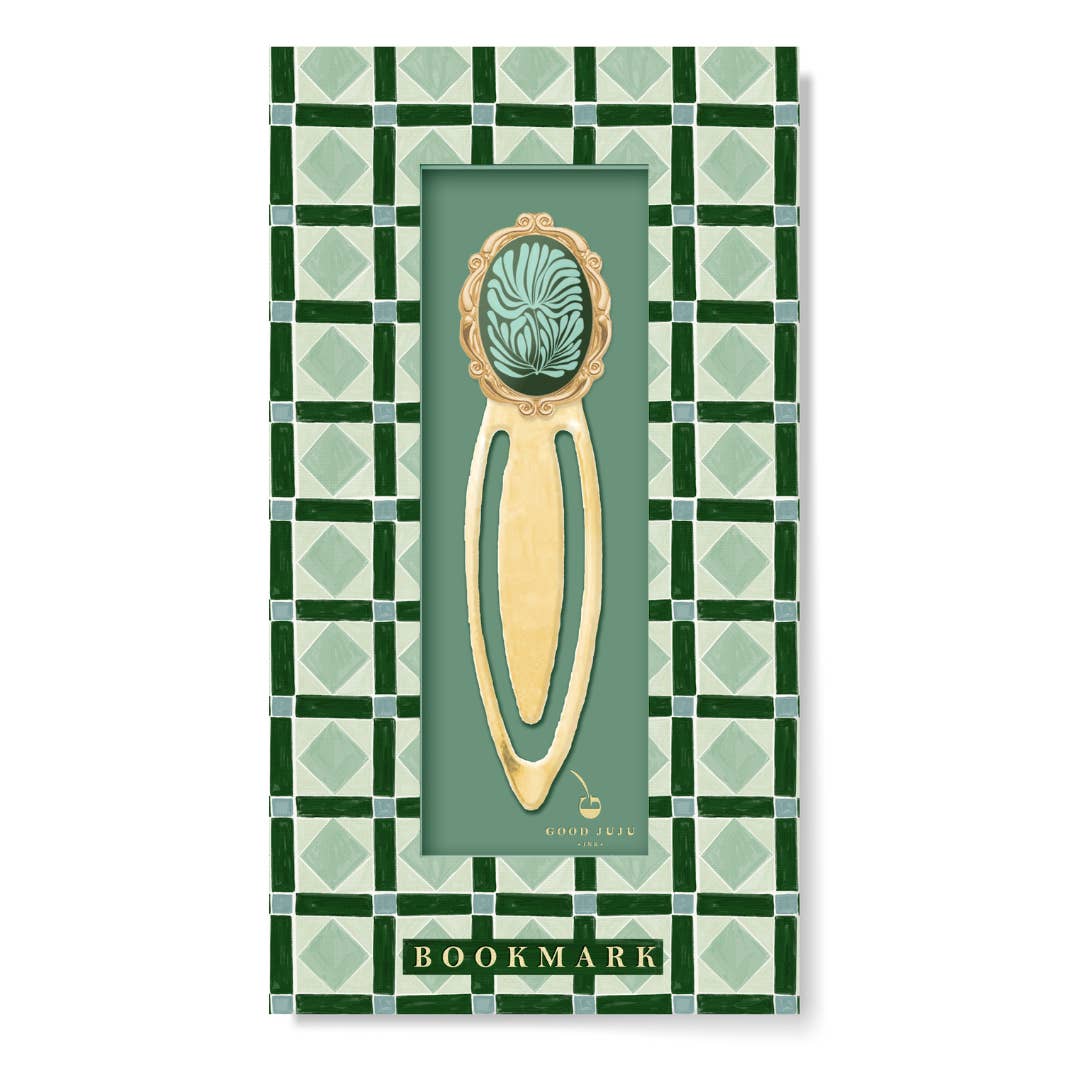 Mosaic Botanical Metal Bookmark