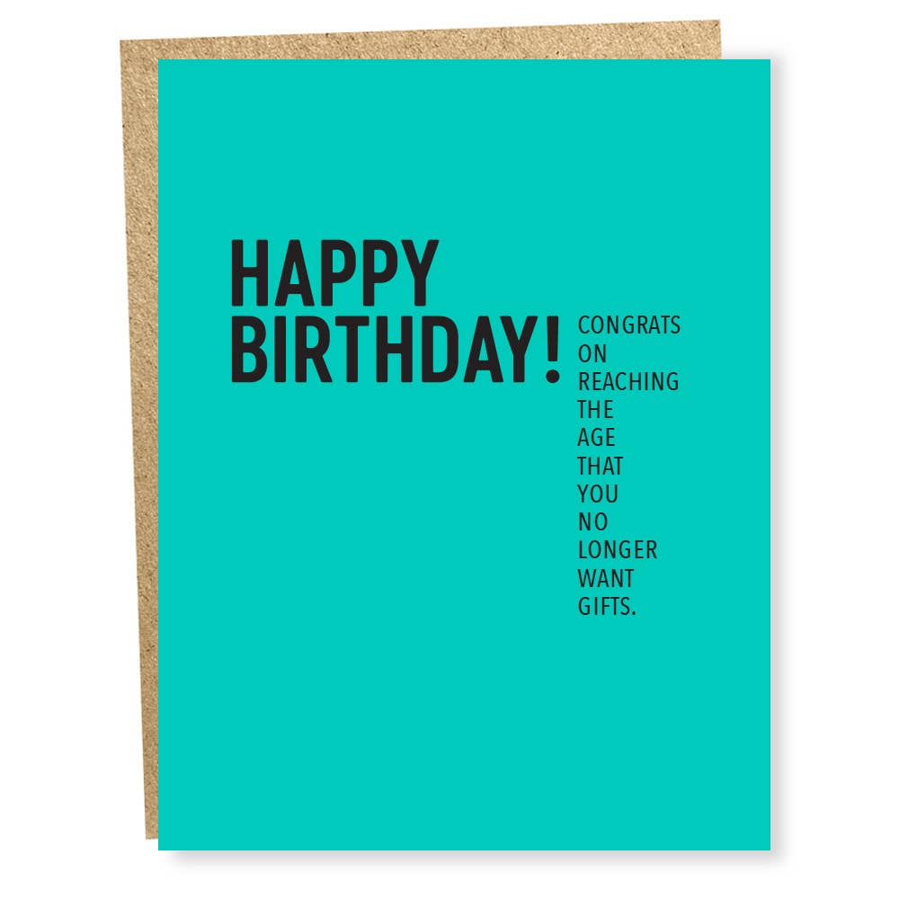 SP #1504: No Gifts Card