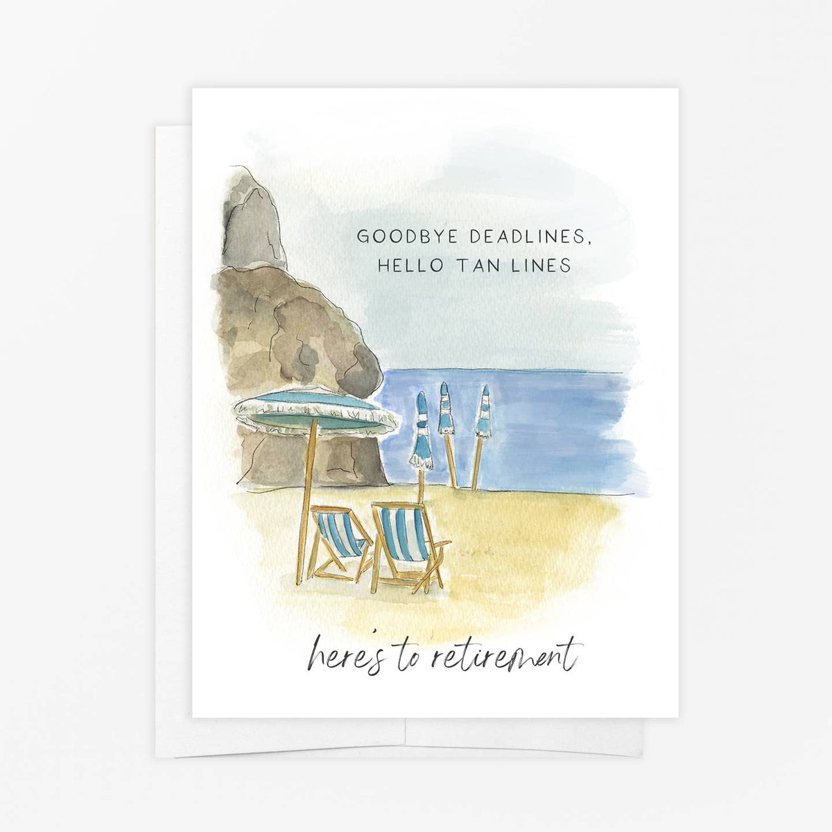 Tan Lines Retirement Card